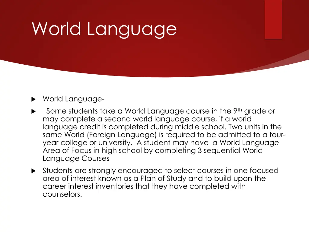 world language
