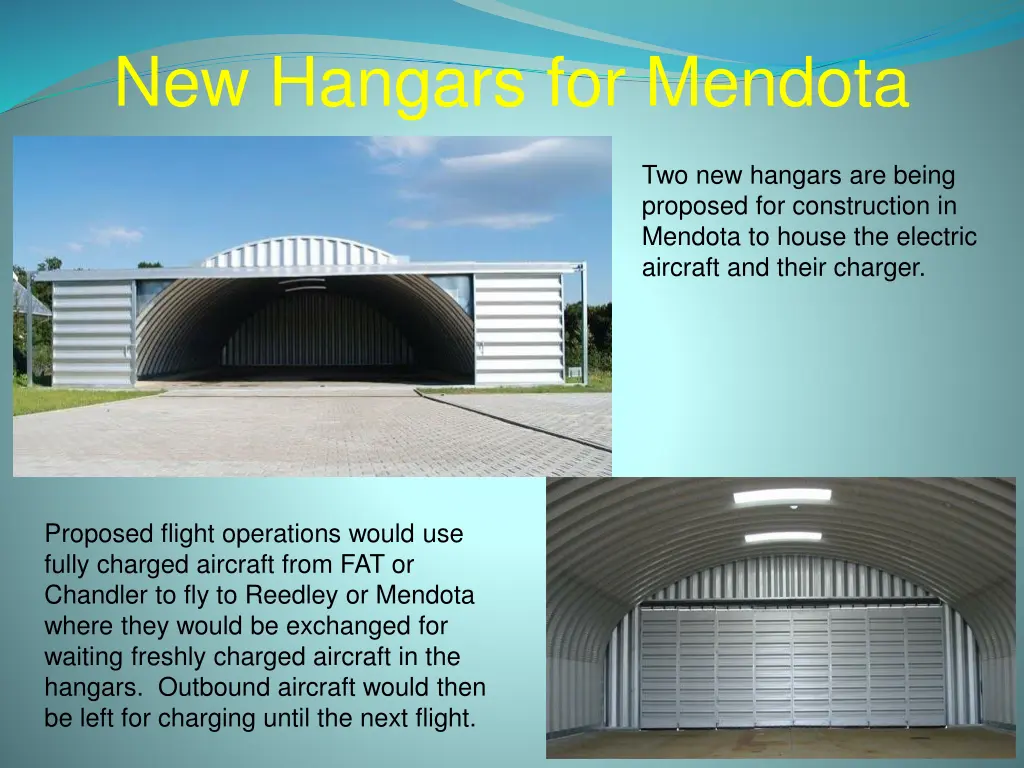 new hangars for mendota