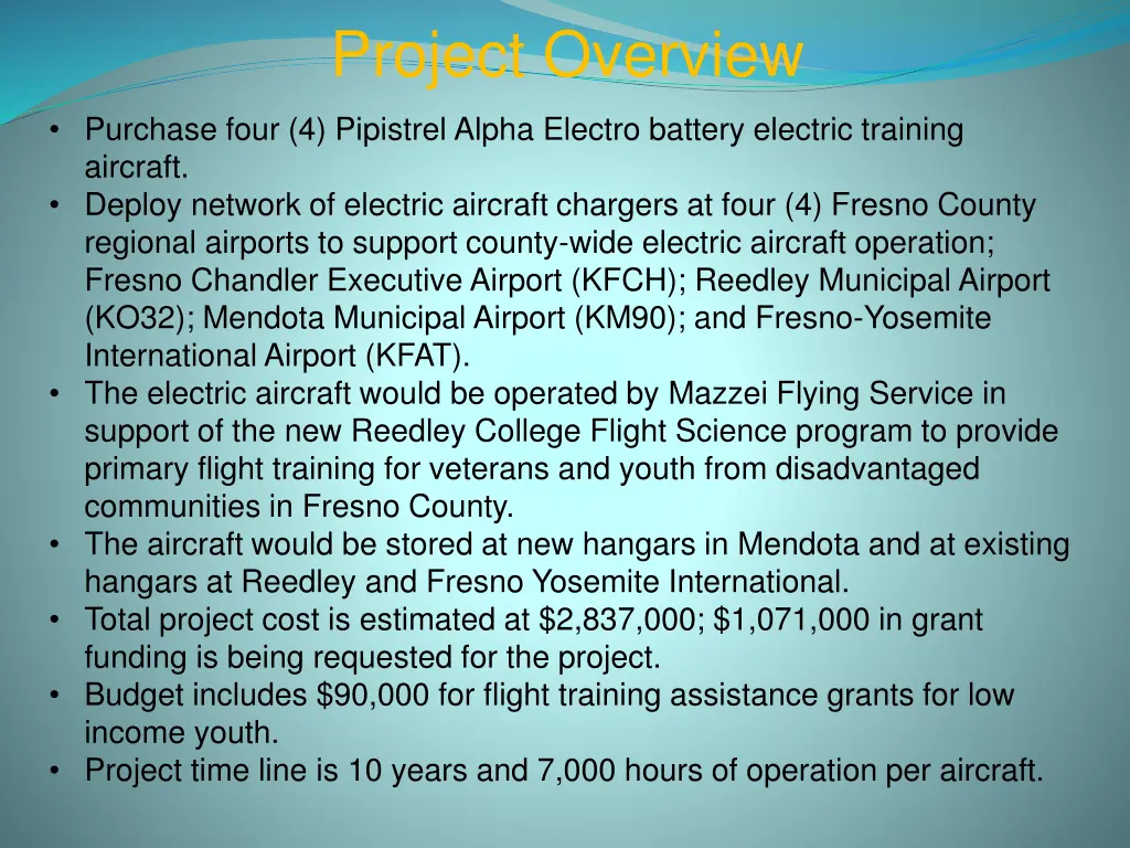 project overview