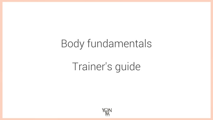 body fundamentals
