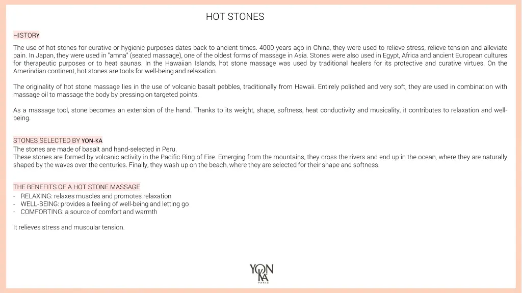 hot stones