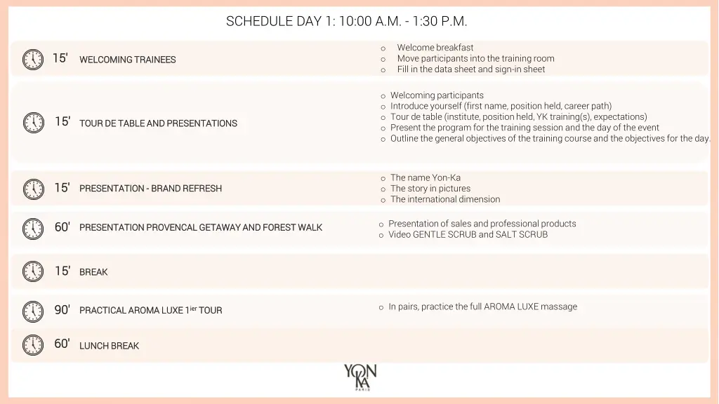 schedule day 1 10 00 a m 1 30 p m