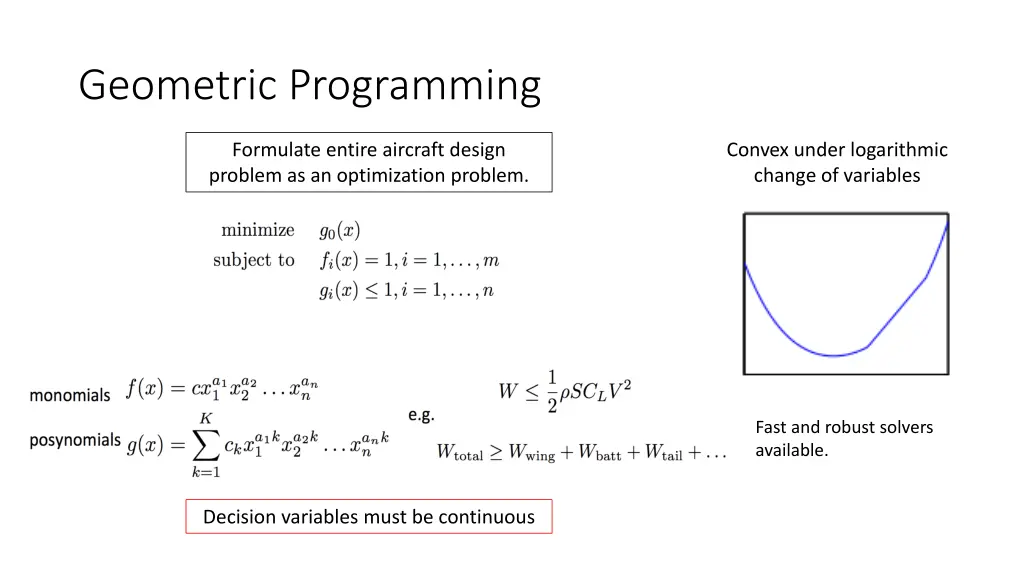 geometric programming