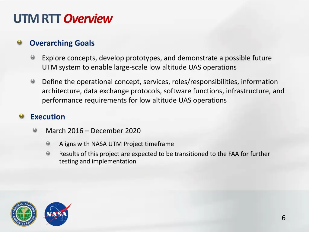 utm rtt overview
