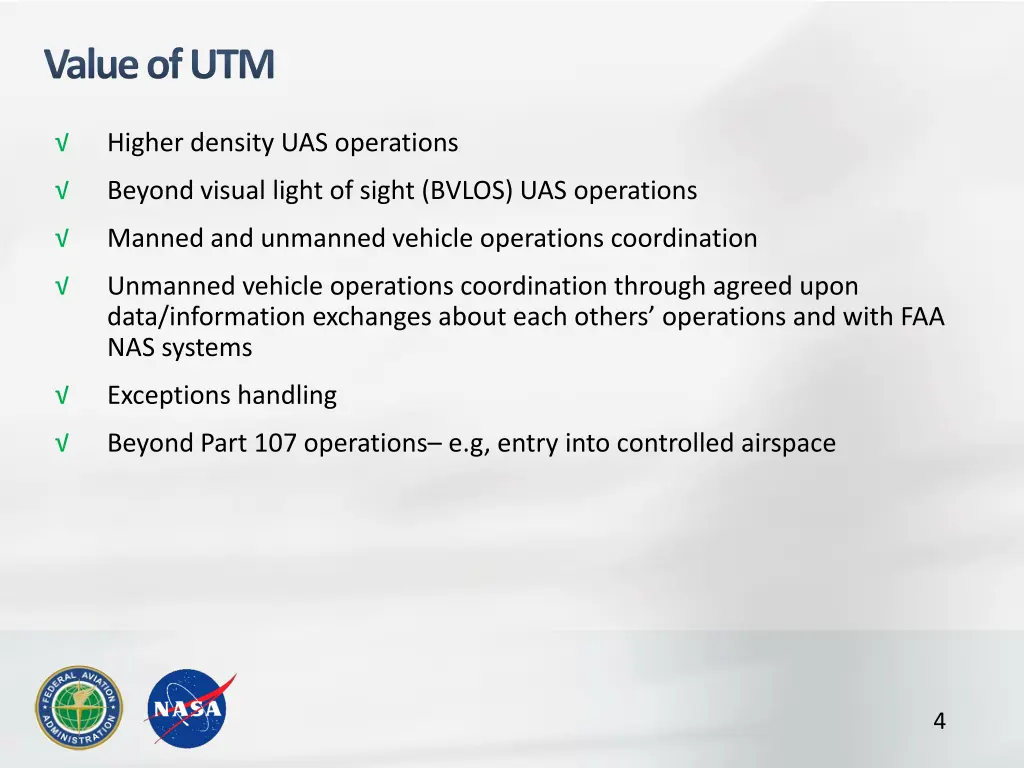value of utm