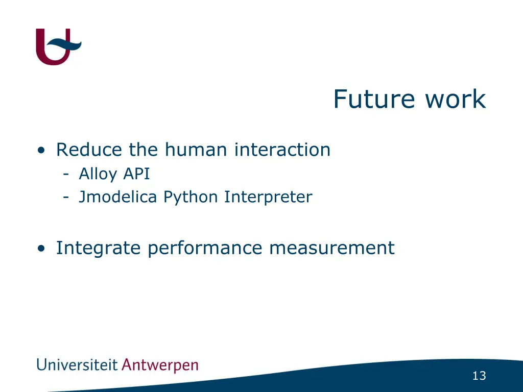 future work