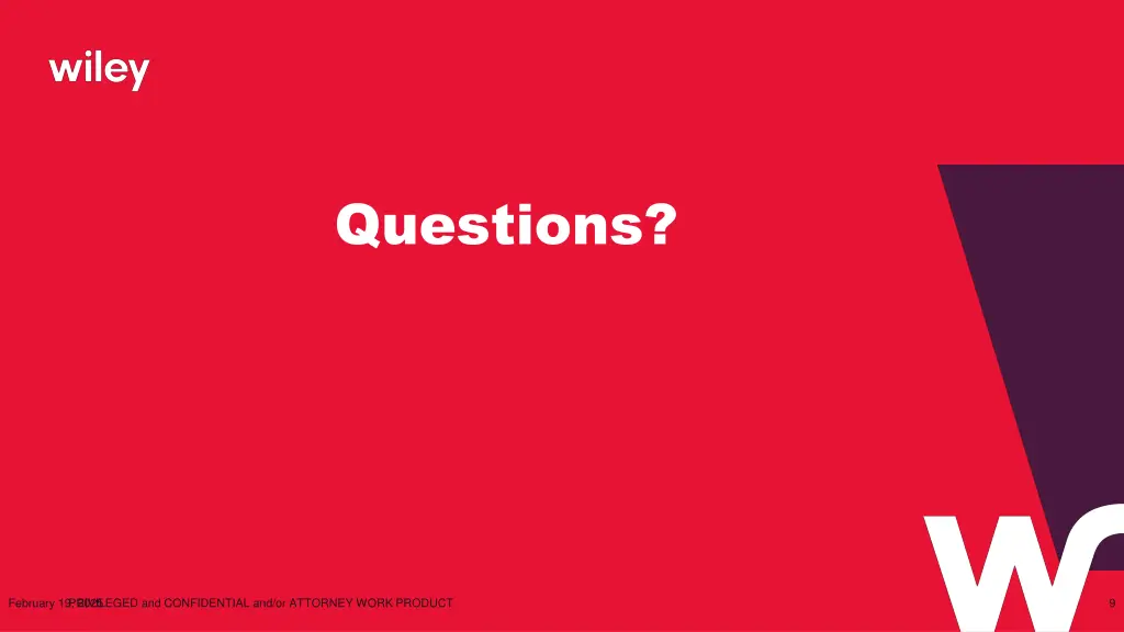 questions