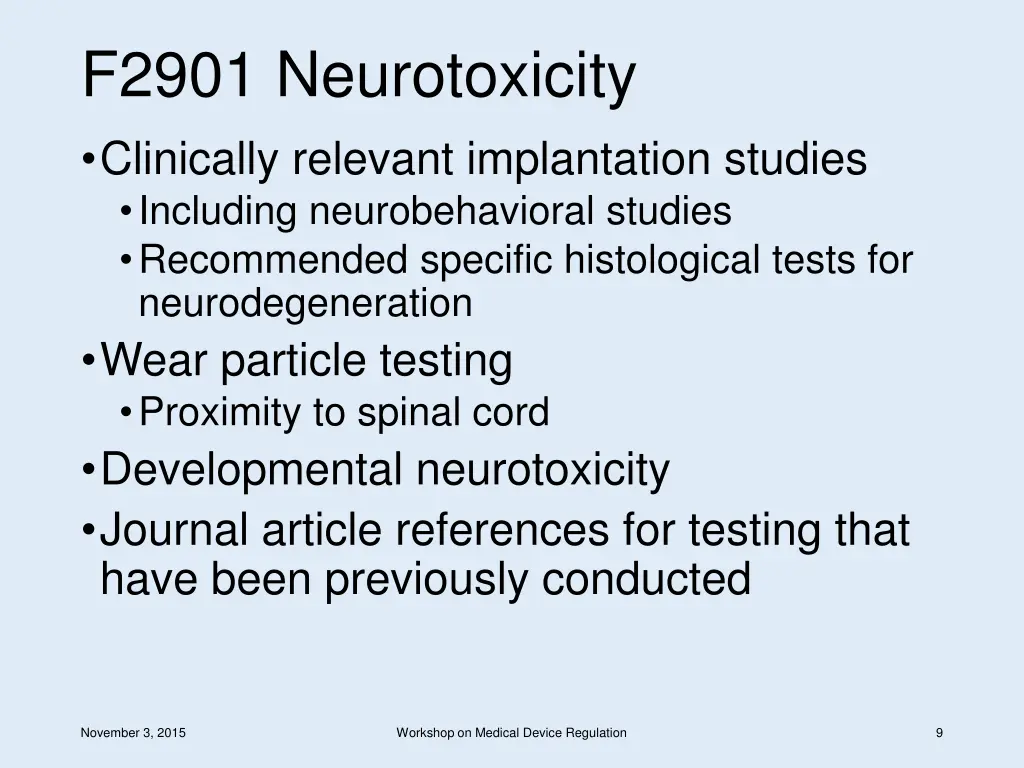 f2901 neurotoxicity clinically relevant