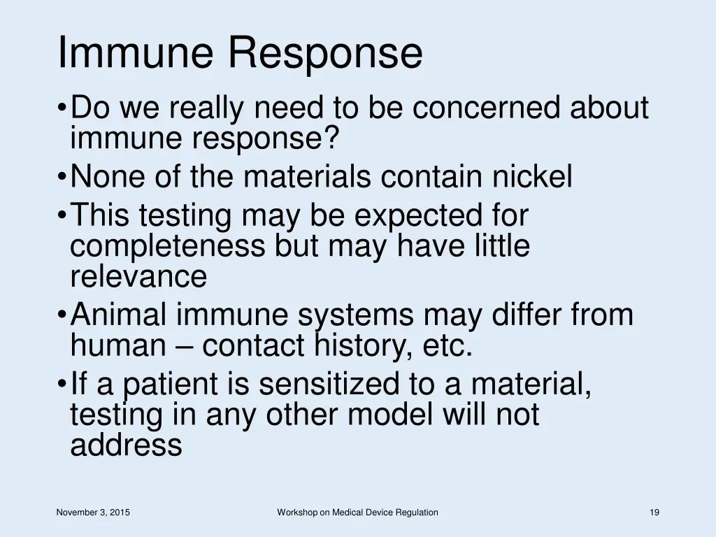 immune response do we really need to be concerned