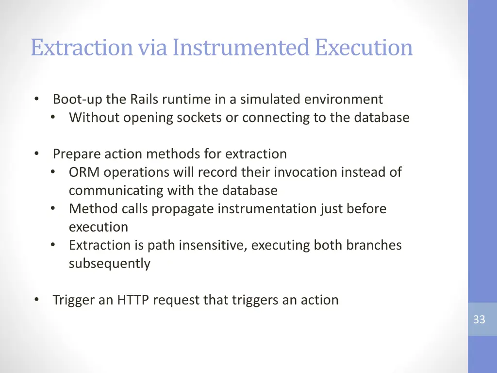 extraction via instrumented execution
