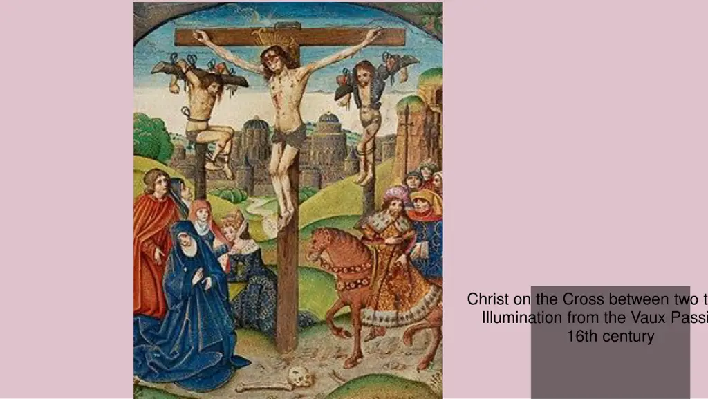 christ on the cross between two thieves