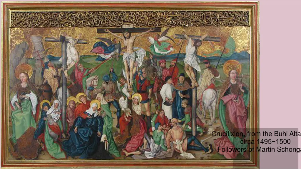 crucifixion from the buhl altarpiece circa 1495