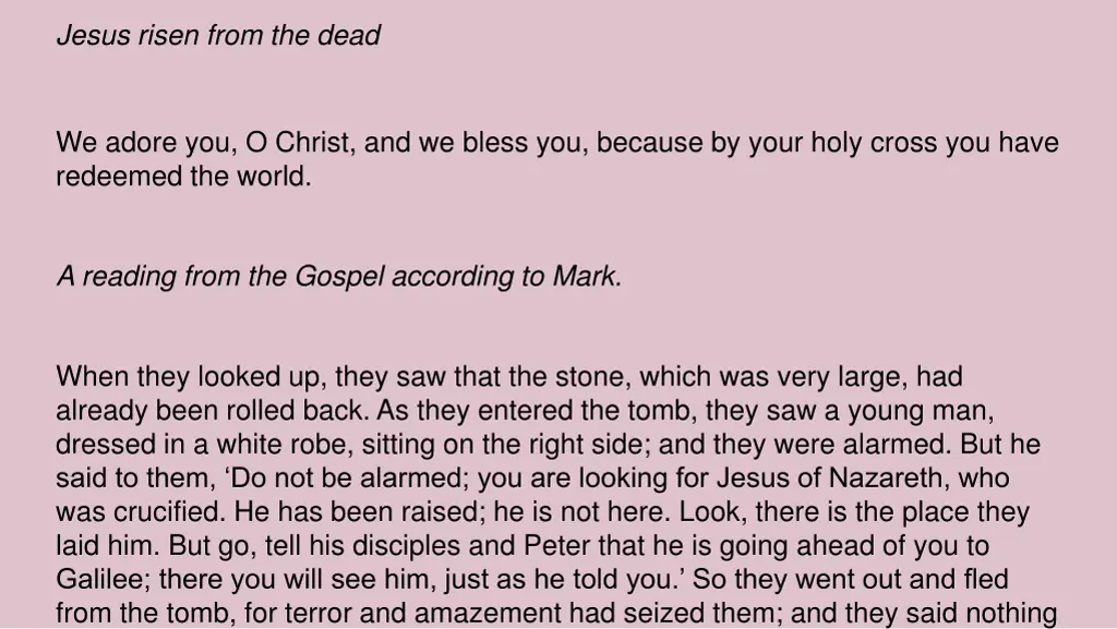 jesus risen from the dead