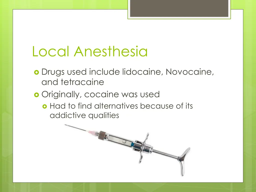 local anesthesia 1