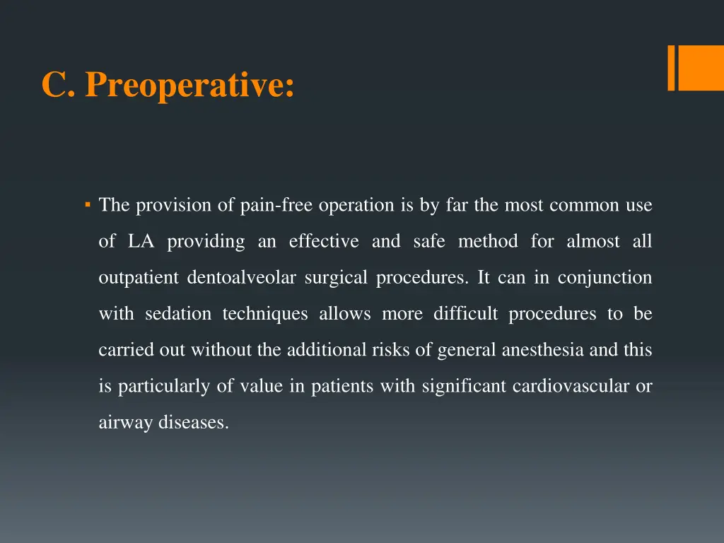 c preoperative