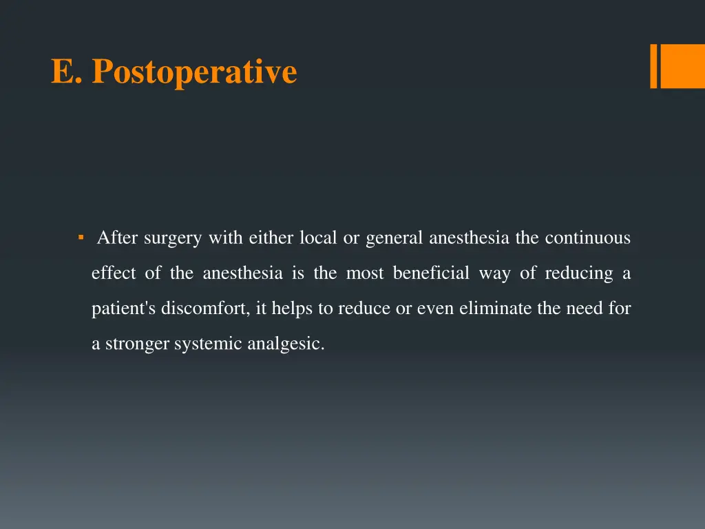 e postoperative