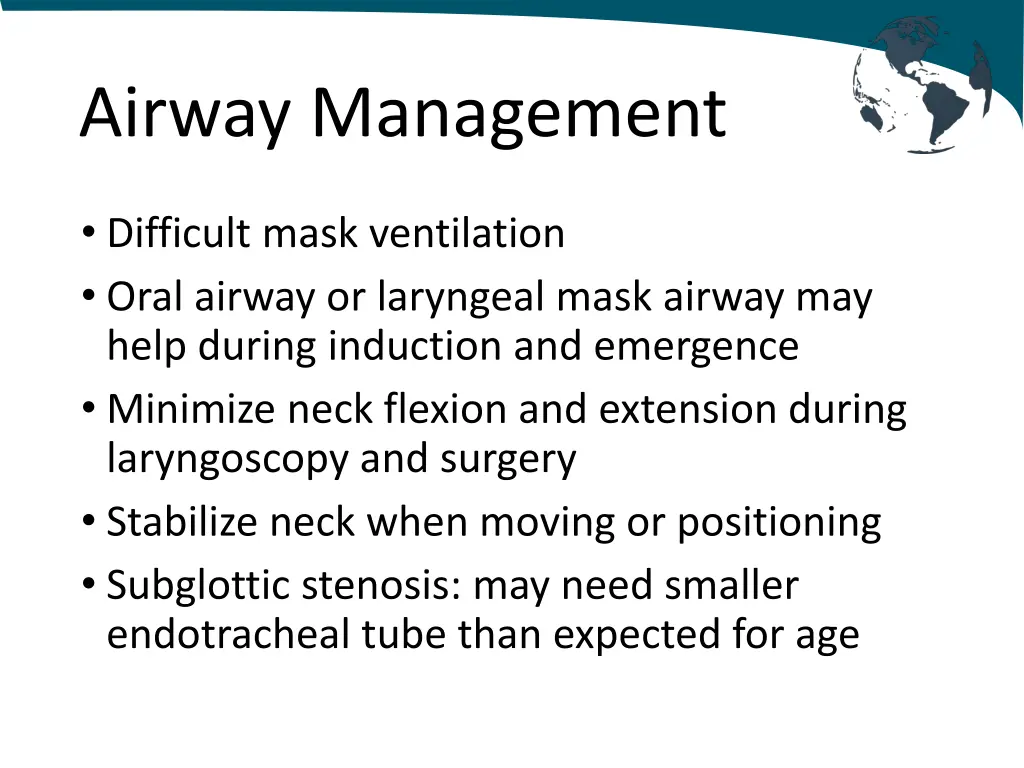 airway management
