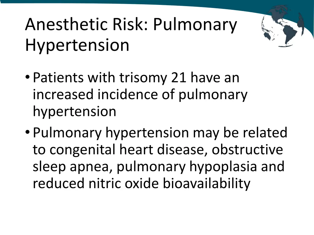 anesthetic risk pulmonary hypertension