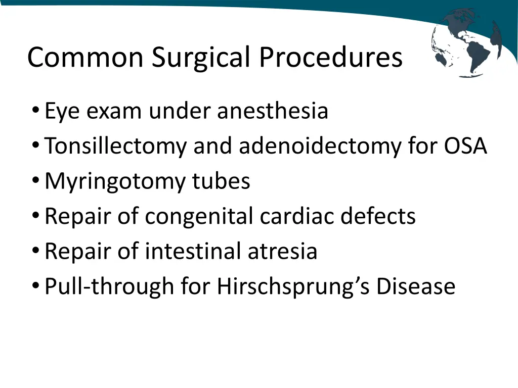common surgical procedures