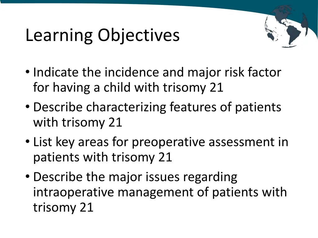 learning objectives