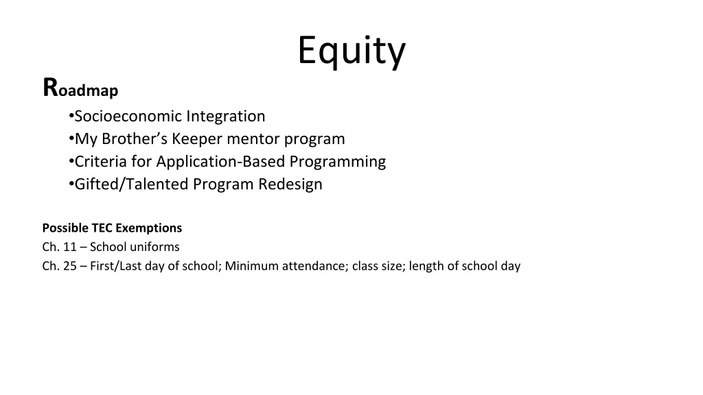 equity