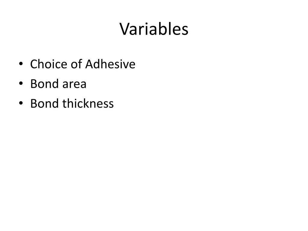 variables