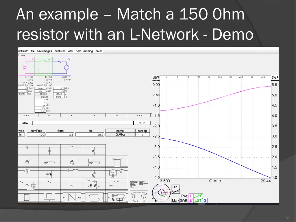 an example match a 150 0hm resistor with