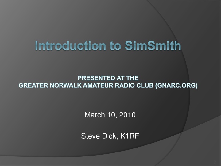 introduction to simsmith