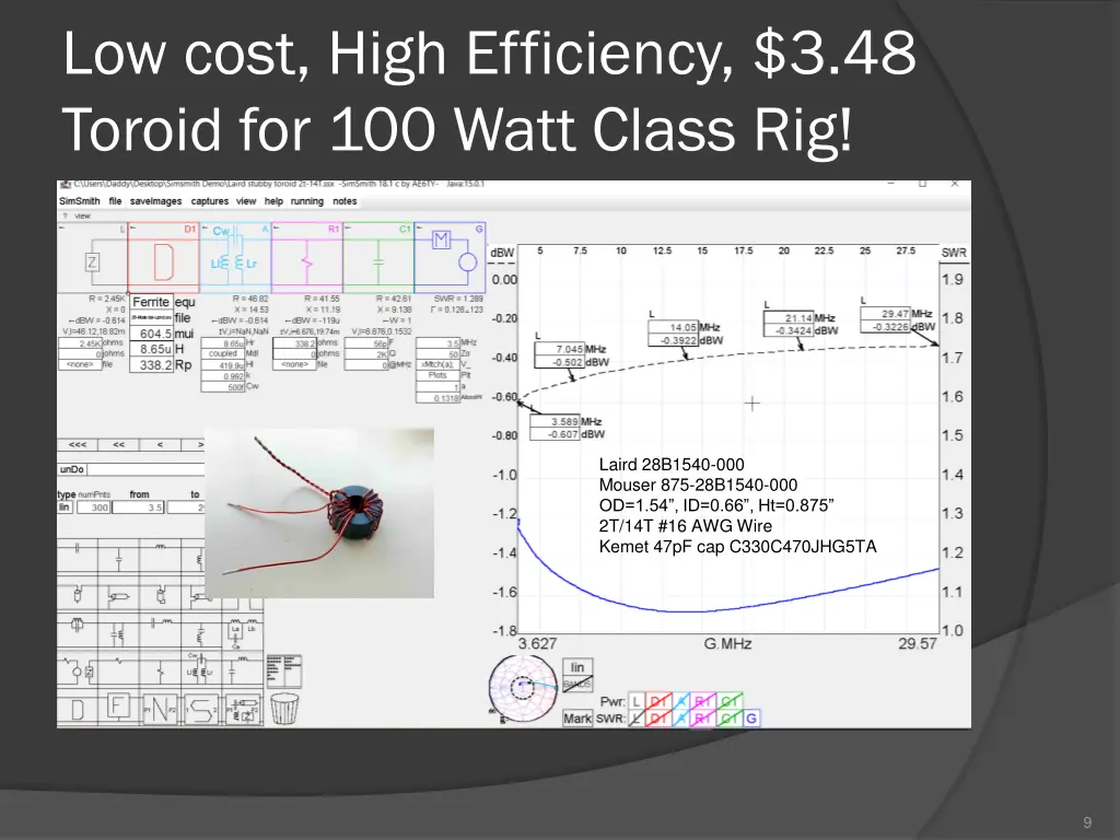 low cost high efficiency 3 48 toroid for 100 watt