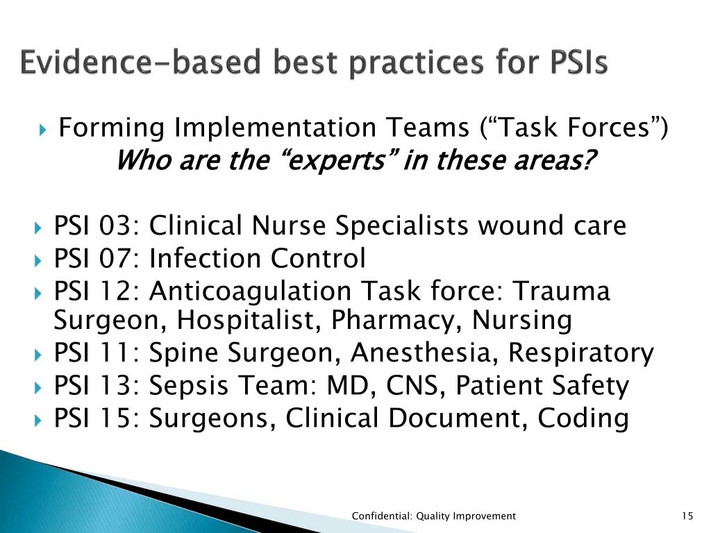 forming implementation teams task forces