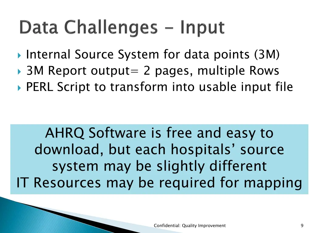 internal source system for data points