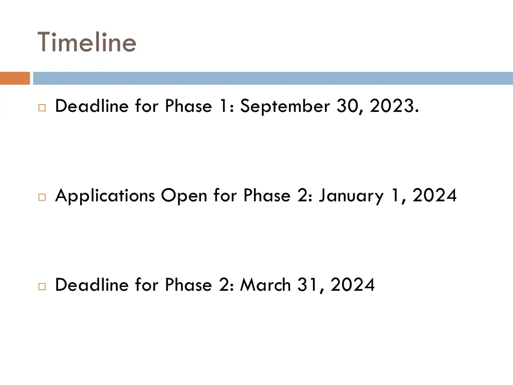 timeline