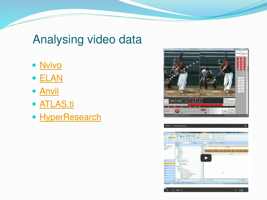 analysing video data