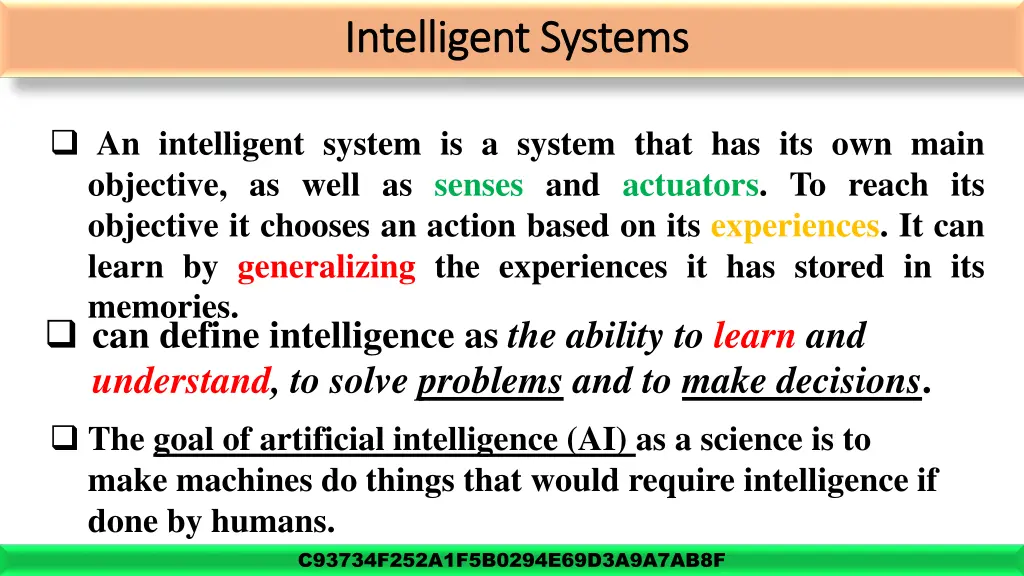 intelligent systems intelligent systems 1