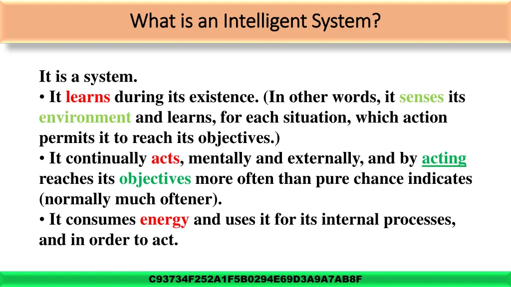 what is an intelligent system what