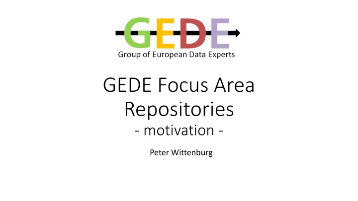 gede focus area repositories motivation
