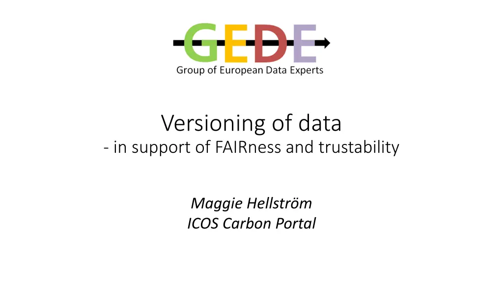 versioning of data in support of fairness