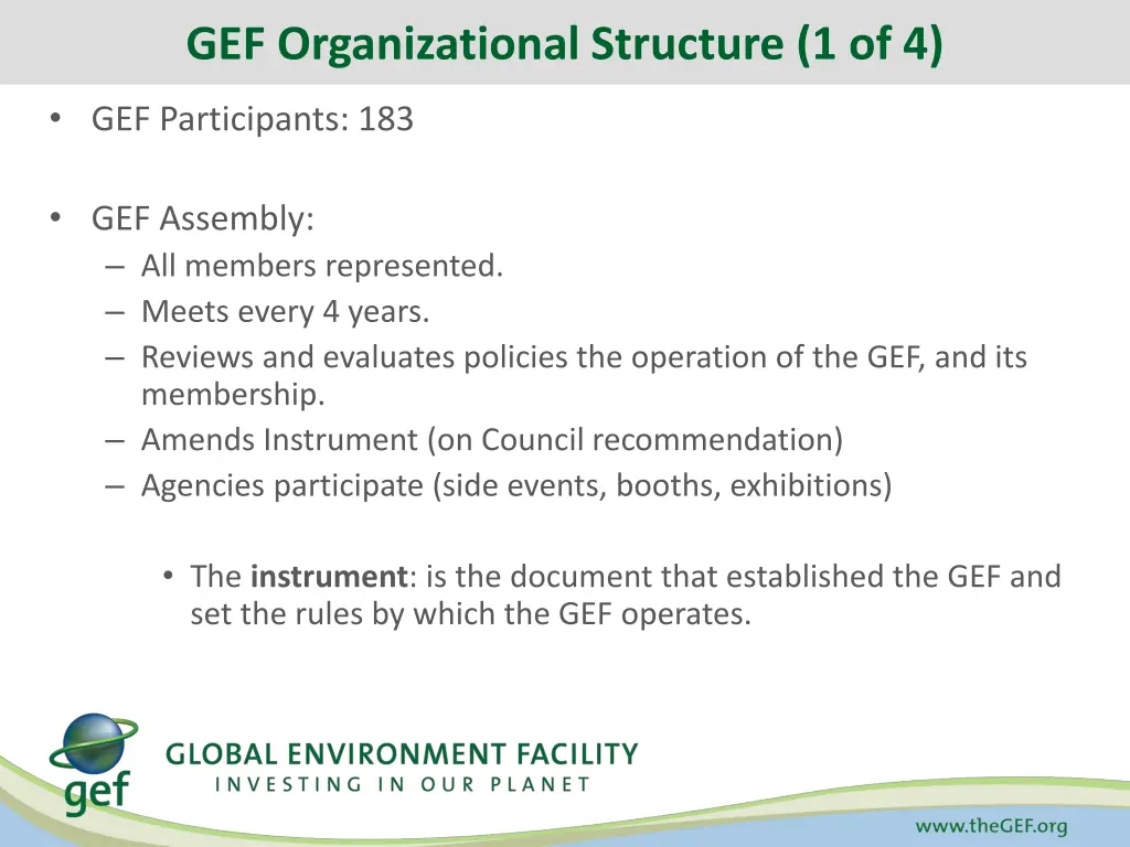 gef organizational structure 1 of 4