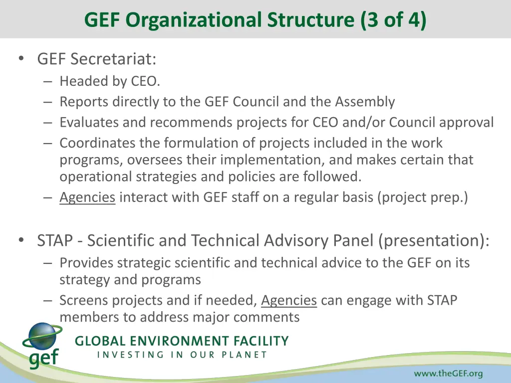 gef organizational structure 3 of 4