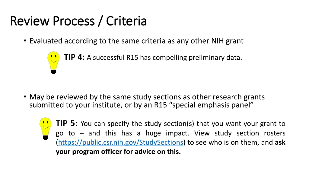 review process criteria review process criteria