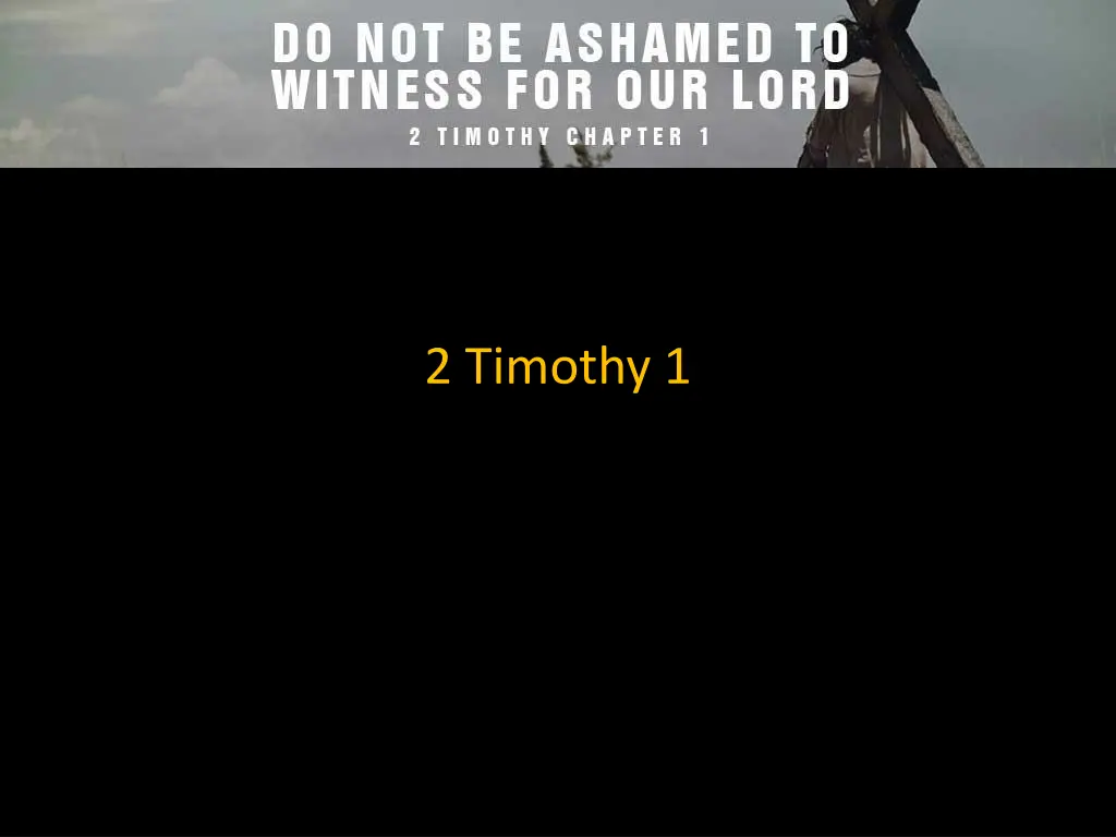 2 timothy 1
