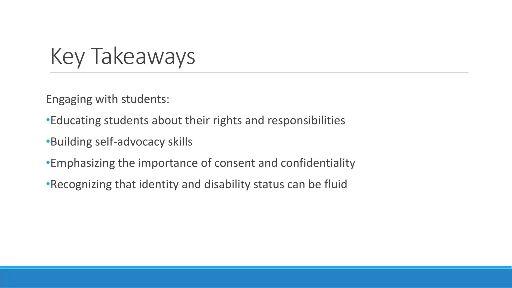 key takeaways
