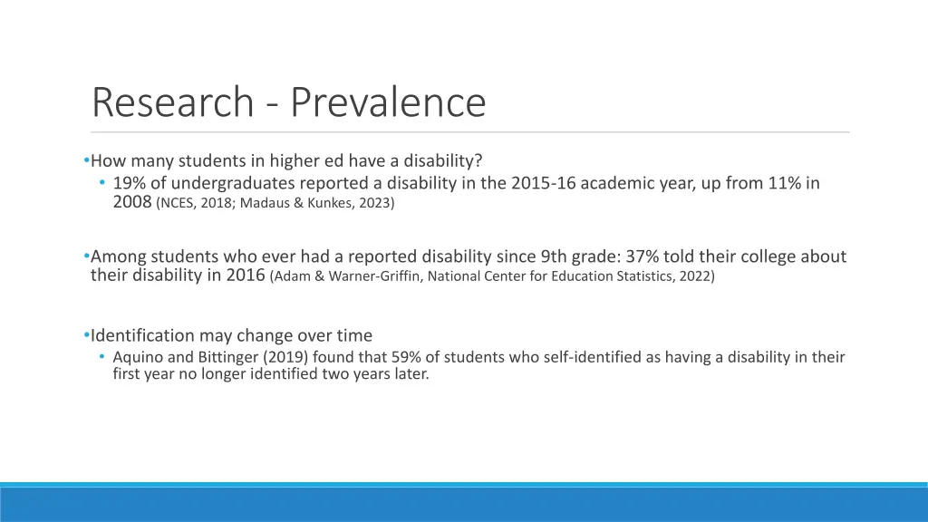 research prevalence