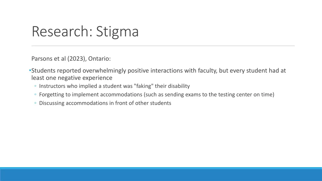 research stigma