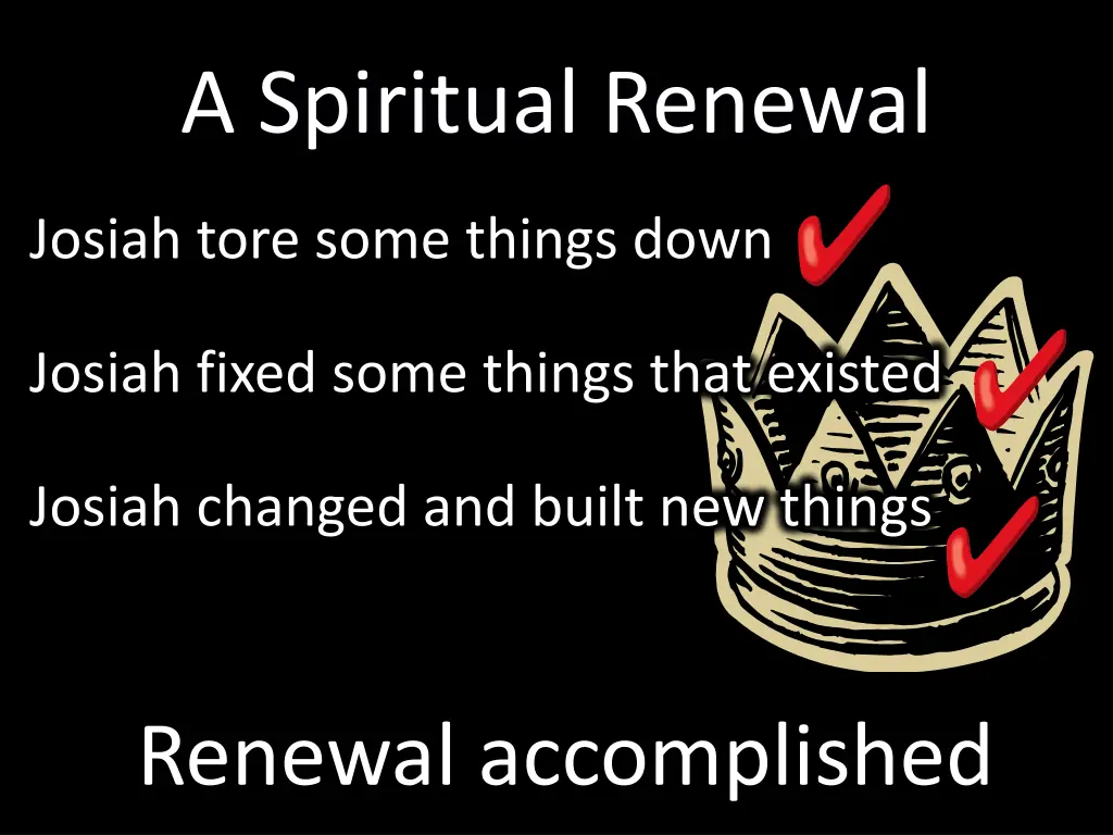 a spiritual renewal