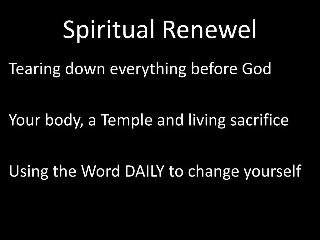 spiritual renewel 1