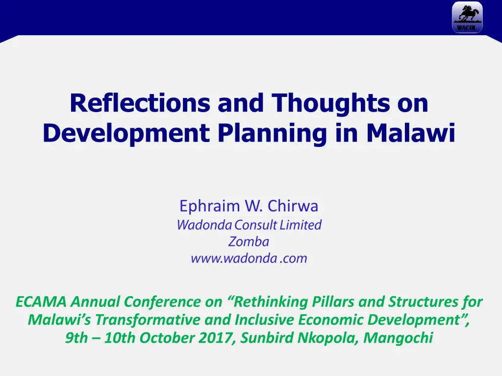 reflections and thoughts on development planning 1