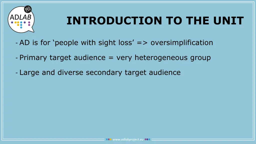 introduction to the unit