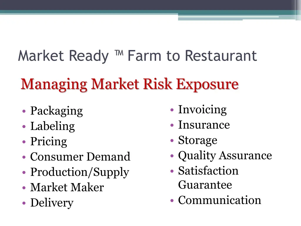 market ready 3