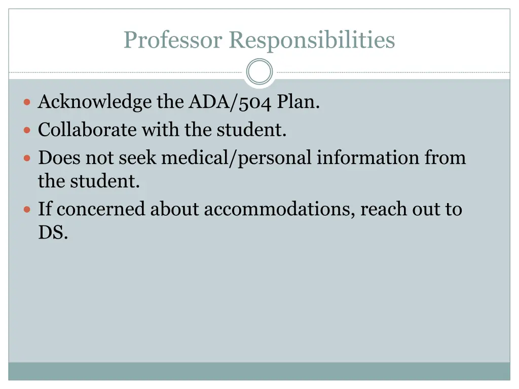 professor responsibilities